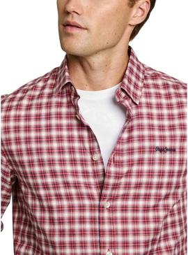 Camisa Pepe Jeans Alfred vermelha para homem.