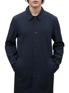 Trench coat Ecoalf. Nimega azul marinho para homem.