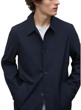 Trench coat Ecoalf. Nimega azul marinho para homem.