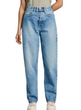 Calça jeans Pepe Jeans Addison azul para mulheres