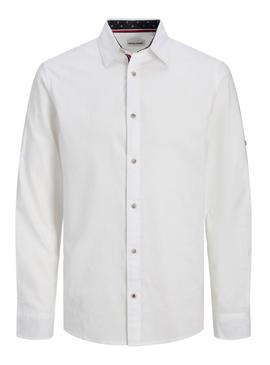 Camisa Jack and Jones Pierre branca para homem.