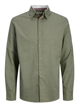 Camisa Jack and Jones Pierre verde para homem.