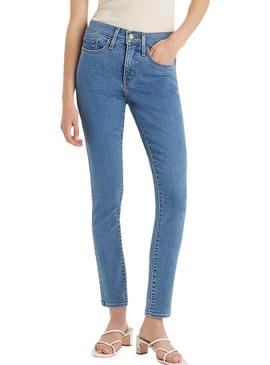 Calça jeans Levi's 311 Shaping Skinny azul para mulher.