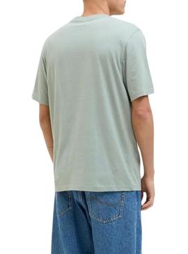 Camisa Jack and Jones Palm verde para homem