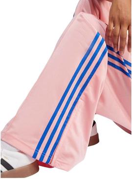 Calças de fato de treino Adidas Classic Firebird rosa para mulher