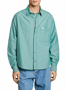 Camisa Pepe Jeans Chartres verde para homem