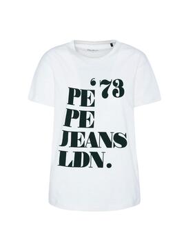 T-Shirt Pepe Jeans Mia Branco Mulher