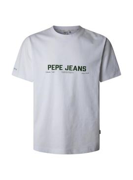 Camisa Pepe Jeans Polo branca para homem.