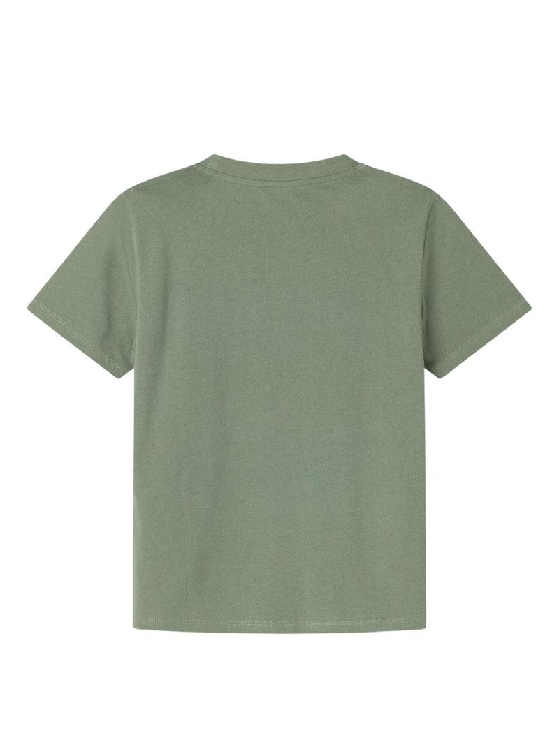 Camiseta Pepe Jeans Jones verde para criança