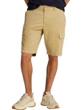 Bermudas Tommy Jeans Scanton Cargo bege para homens