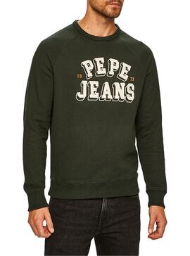 Sweat Pepe Jeans Linus Verde para Homem