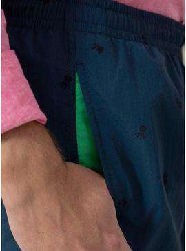 Roupa de banho El Pulpo azul marinho para homem