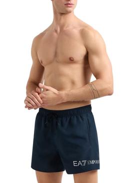 Fato de banho Emporio Armani EA7 azul marinho para homem