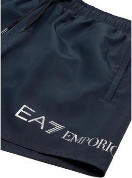 Fato de banho Emporio Armani EA7 azul marinho para homem