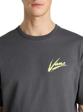 Camisa Vans Dettori cinza para homem.