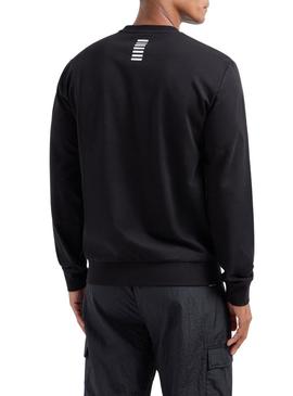 Moletom Emporio Armani EA7 Core Identity preto para homem