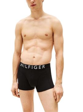 Cuecas Tommy Hilfiger com logo preto para homens.