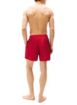 Fato de banho Tommy Hilfiger Medium Drawstring vermelho para homem.