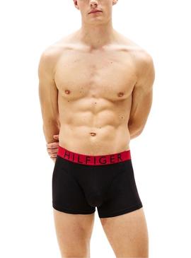 Cuecas Tommy Hilfiger boxer preta para homens