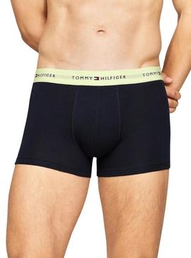 Caixa de cuecas Tommy Hilfiger azul marinho para homem.