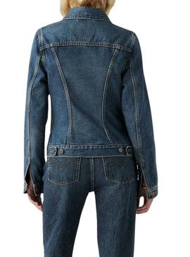 Jaqueta jeans Levi's Original Trucker azul para mulher.