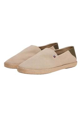Alpargatas Tommy Hilfiger Espadrille em bege para homem.