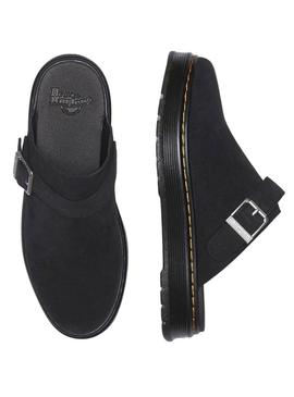 Sapato Mule Dr. Martens Brookline preto para mulher.
