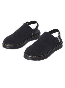 Sapato Mule Dr. Martens Brookline preto para mulher.