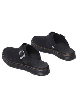Sapato Mule Dr. Martens Brookline preto para mulher.