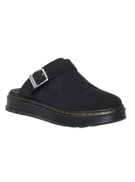 Sapato Mule Dr. Martens Brookline preto para mulher.