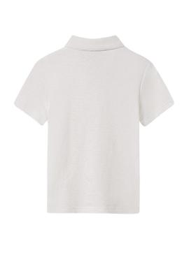 Polo Mayoral bolso branco para menino.