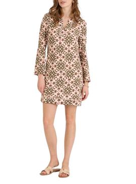 Vestido Naf Naf geométrico para mulher.