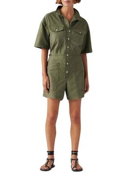 Jumpsuit Levis   de treino verde curto  para mulher