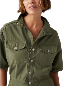 Jumpsuit Levis   de treino verde curto  para mulher