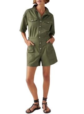 Jumpsuit Levis   de treino verde curto  para mulher