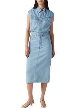 Vestido de ganga icônico Levi's para mulher