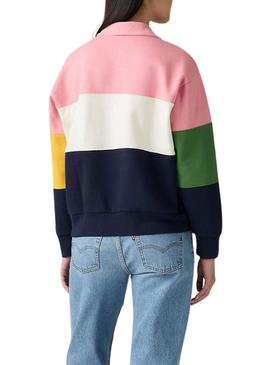 Sweatshirt Levis Popover multicolor para mulher.