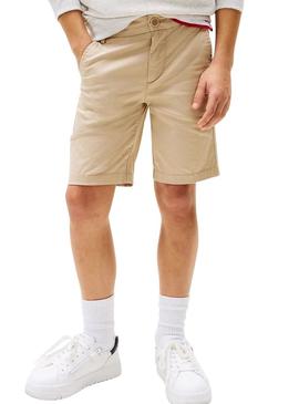 Bermudas Tommy Hilfiger 1985 bege chinês.