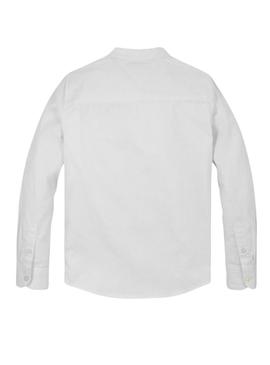 Camisa Tommy Hilfiger Mao branca para homem.