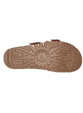 Sandálias UGG Goldenstar camel para mulher.