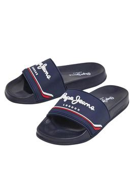 Chinelos Pepe Jeans Slider azul marinho para menino