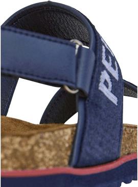 Sandálias Pepe Jeans Berlin azul marinho para menino.