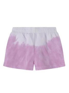 Shorts Pepe Jeans Amy rosa e branco para menina