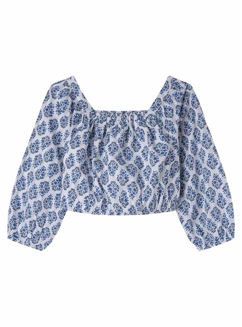 Top Pepe Jeans Sophie azul para menina