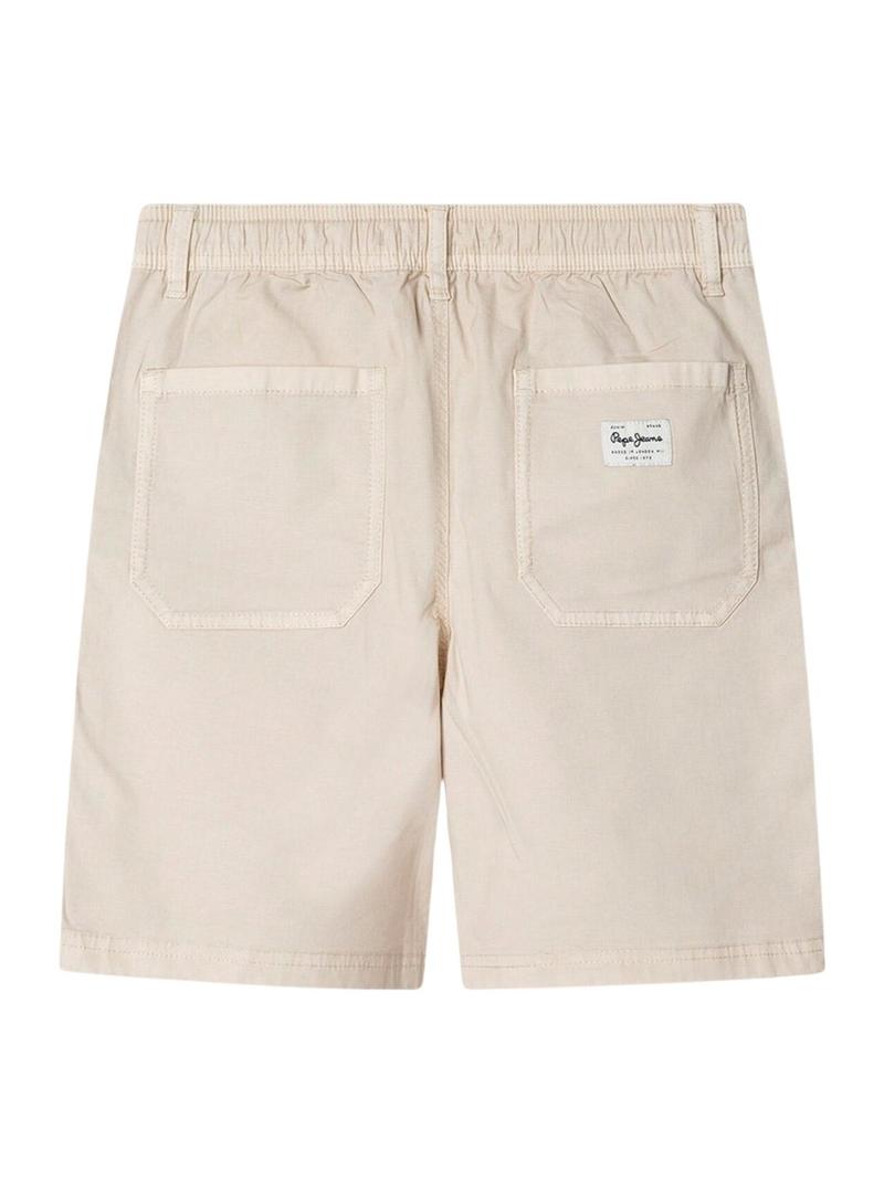 Bermudas Pepe Jeans Junior bege para meninos