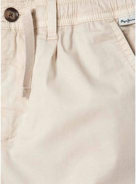 Bermudas Pepe Jeans Junior bege para meninos
