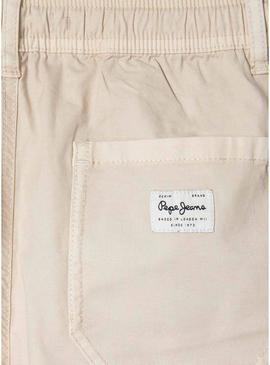 Bermudas Pepe Jeans Junior bege para meninos