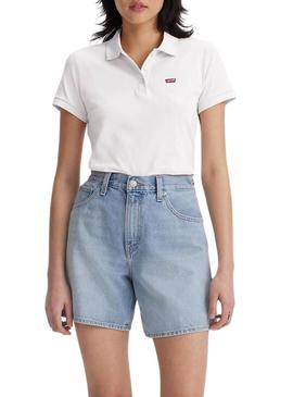 Polo Levis Housemark branca para mulher