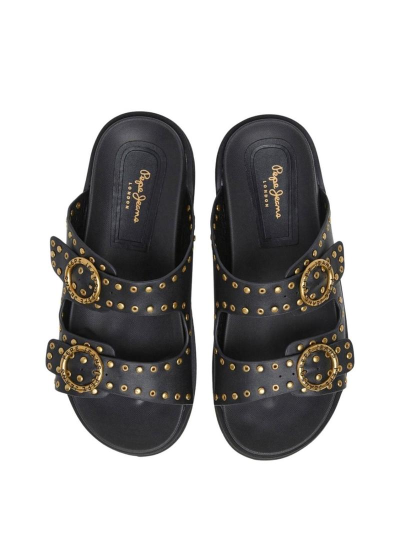 Sandálias Pepe Jeans Pola preto para mulher.