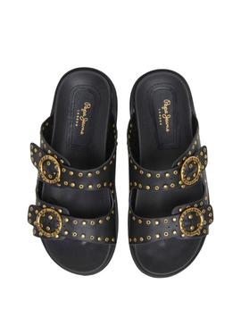 Sandálias Pepe Jeans Pola preto para mulher.